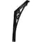 Ekena Millwork Crawley Wrought Iron Bracket, (Single center brace), Powder Coated Black 1 1/2"W x 10"D x 12"H BKTM01X10X12SCR - alternate 1